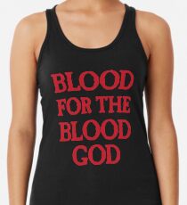 Blut für den Blutgott Racerback Tank Top