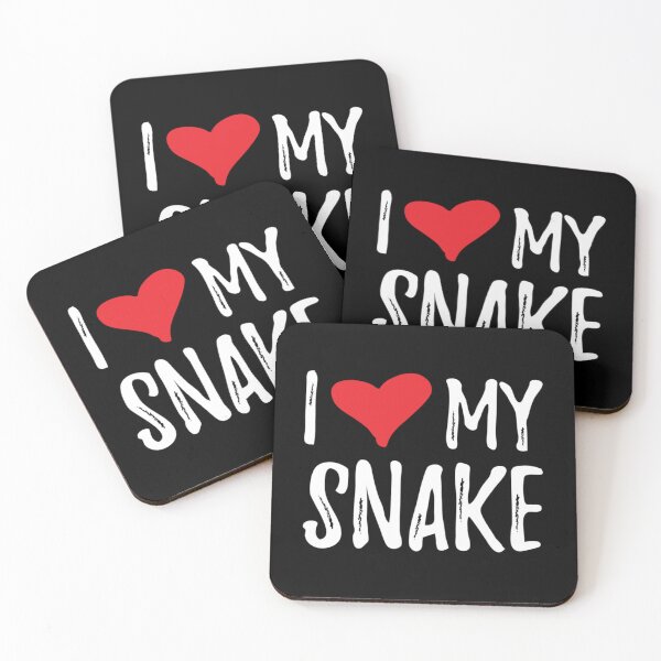 Item preview, I Love My Snake   designed and sold by HeckinGoodVinyl.