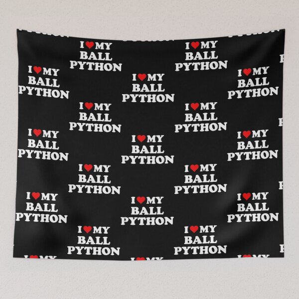 Item preview, I Love My Ball Python Funny Snake Reptile Lover  Long Sleeve  designed and sold by HeckinGoodVinyl.