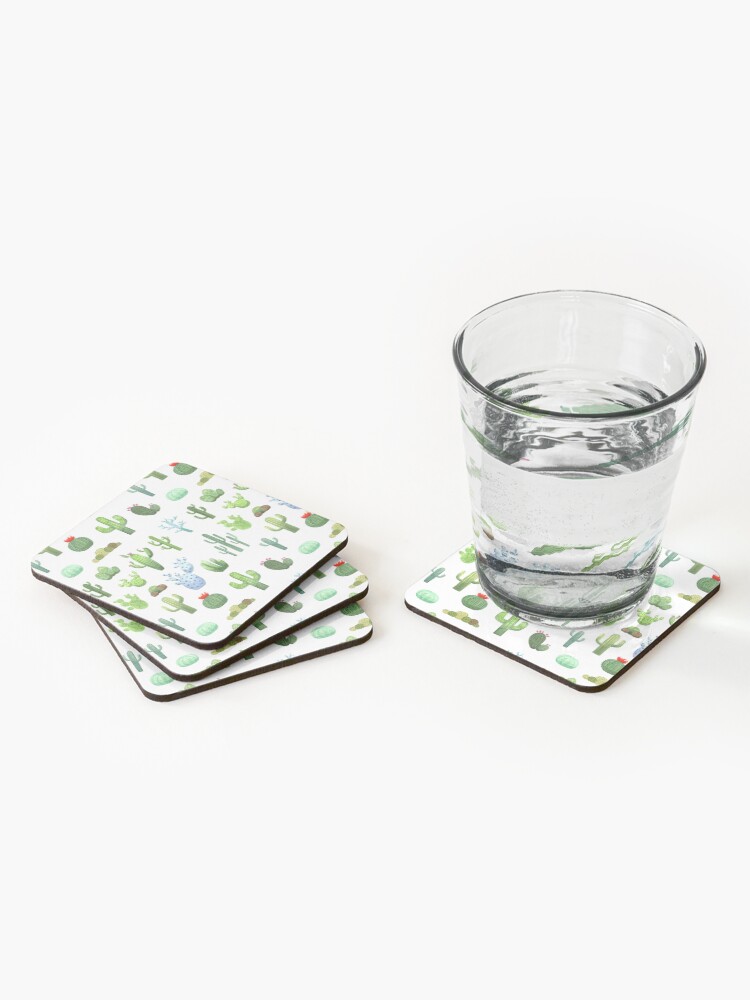 Alternate view of Watercolor Cactus Coasters (Set of 4)