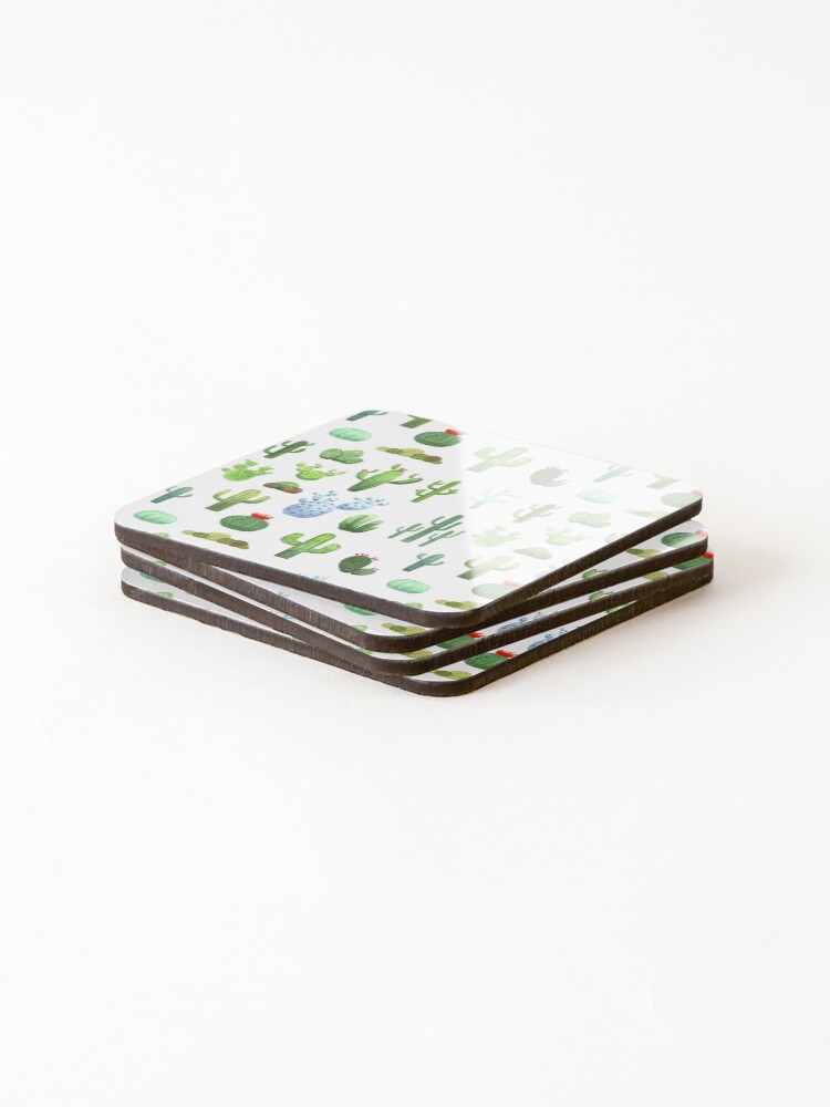 Alternate view of Watercolor Cactus Coasters (Set of 4)