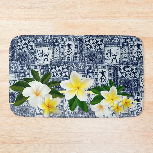 Item preview, Hawaiian Petroglyph Tapa and Plumeria designed and sold by J Marielle Designs.