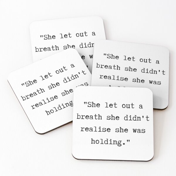 Item preview, She Let Out a Breath She Didn't Realise She Was Holding designed and sold by foreverfictionl.