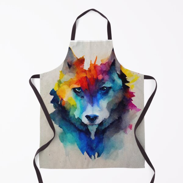 Item preview, Be Strong As A Wolf Colorful Watercolor No Text designed and sold by MattsMultiverse.