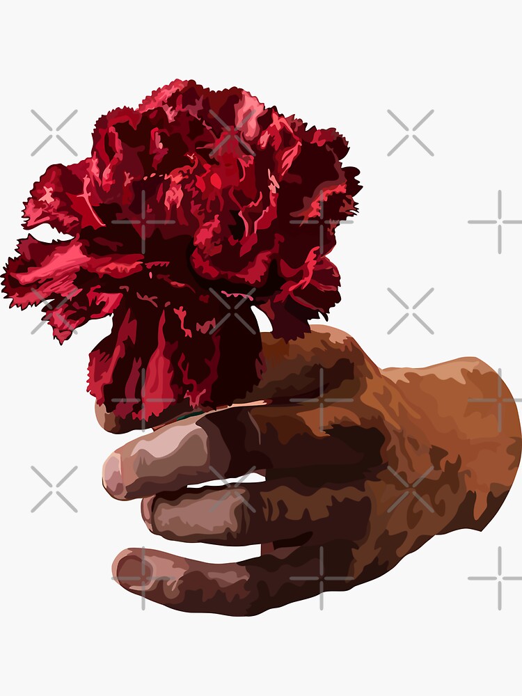 "red flower (hadestown)" Sticker for Sale by erinmelanie Redbubble