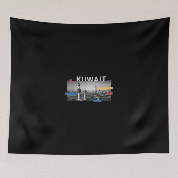 Item preview, Kuwait City Kuwait Flag Sticker designed and sold by TulipaGraphics.