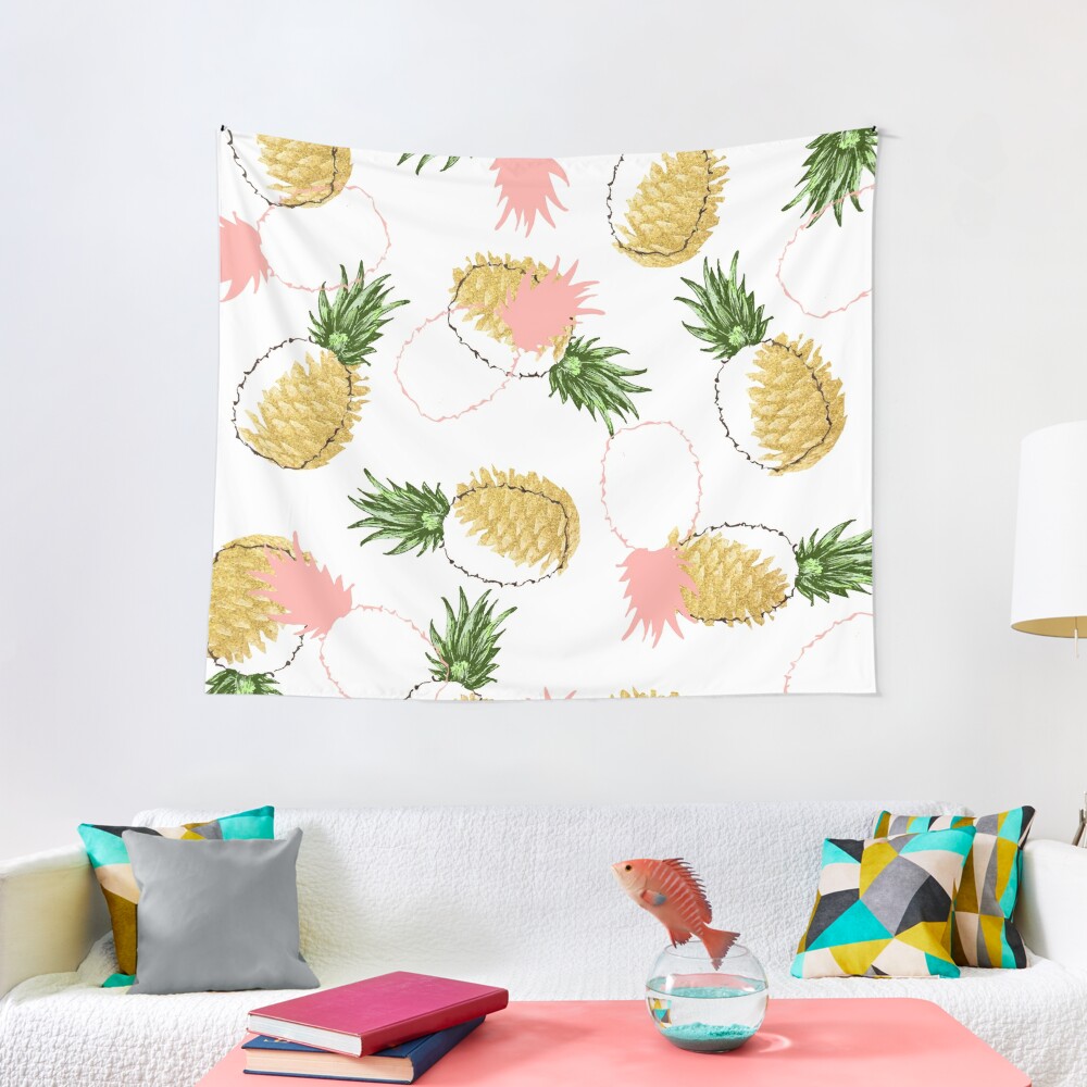 Disover Pineapples & Pine Cones #redbubble #decor #buyart Tapestry