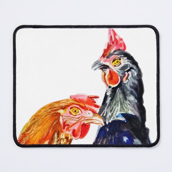 Item preview, Black & Gold Rescue Chickens designed and sold by LornaBowdenART.