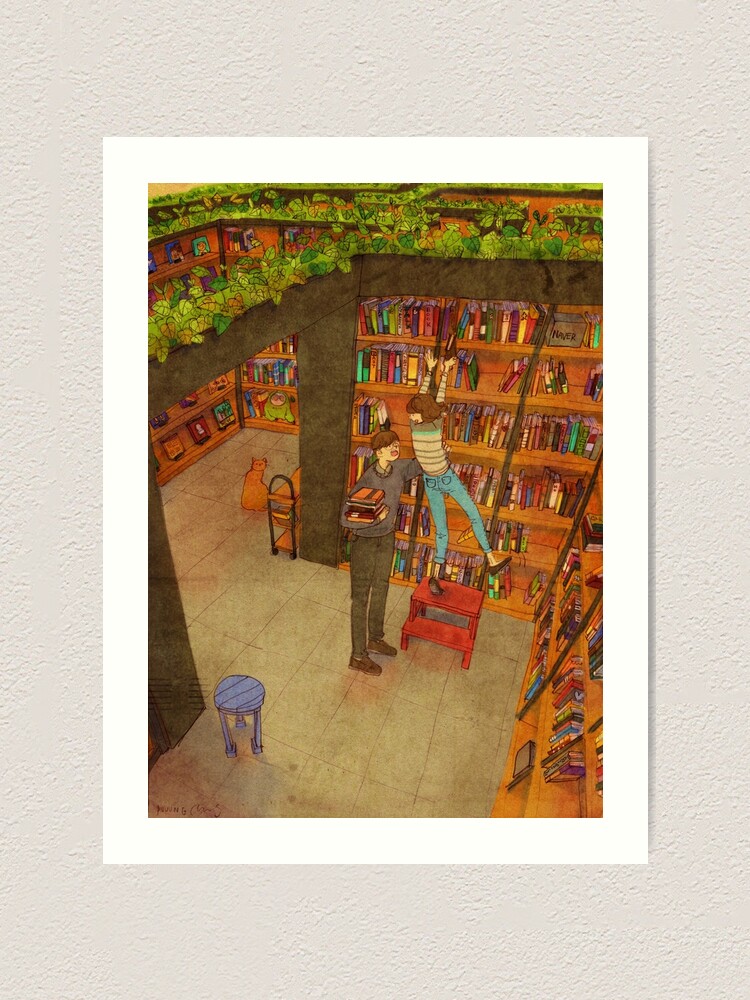 Alternate view of Library Art Print