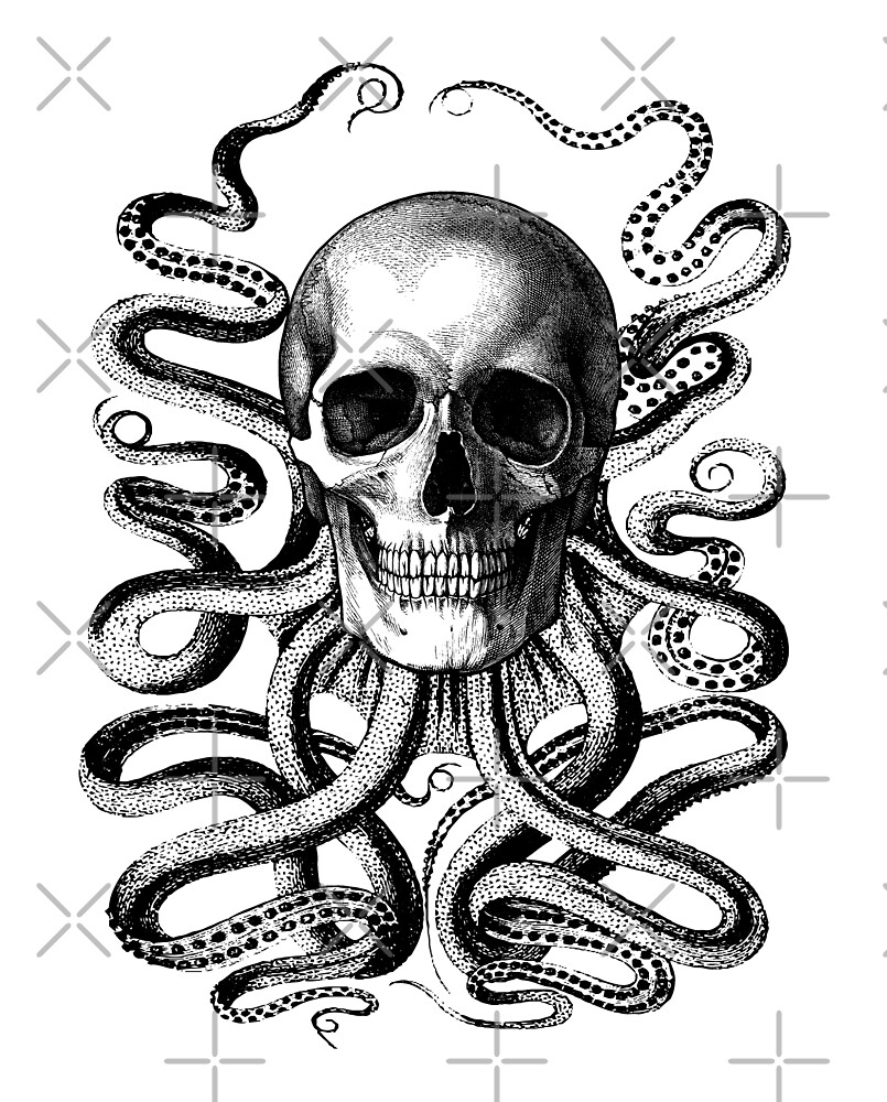 "Octopus Skull" by Redbubble