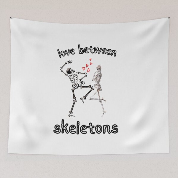 Item preview, Love between skeletons, skull  designed and sold by ROBOUE.