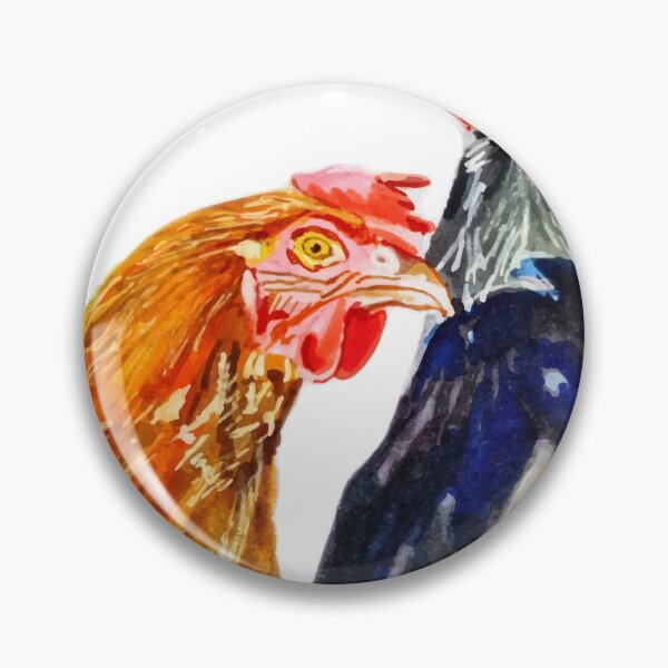Item preview, Black & Gold Rescue Chickens designed and sold by LornaBowdenART.