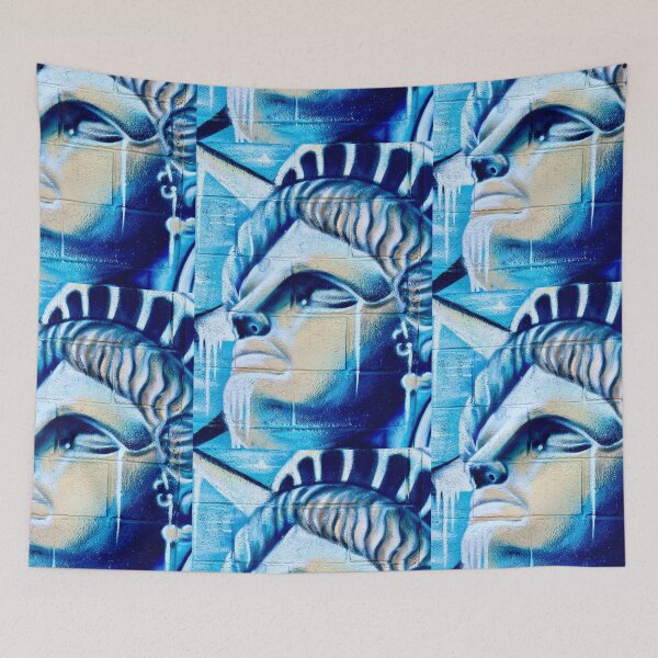 Item preview, Liberty Enlightening the World Graffiti urban street spray wall art  designed and sold by Tropical Blood.