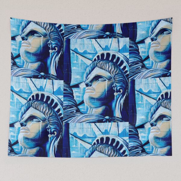 Item preview, Liberty Enlightening the World Graffiti urban street spray wall art  designed and sold by Tropical Blood.