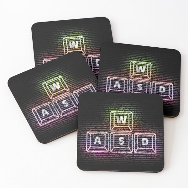 Item preview, Colorful Gamer WASD | PC Gaming for Life | Video Game Genres | Nerdy Awesomeness designed and sold by SqrlStudios.