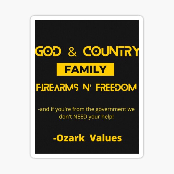 Ozark Values Sticker