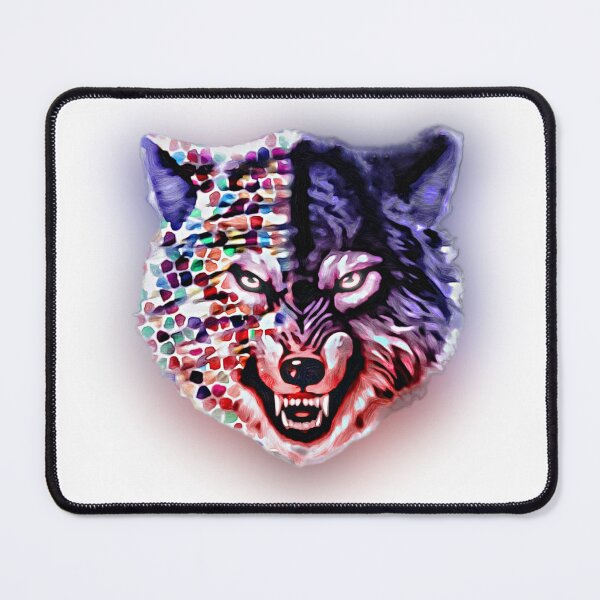 Item preview, Zidika Mosaic Wolf designed and sold by Boztik-Designs.