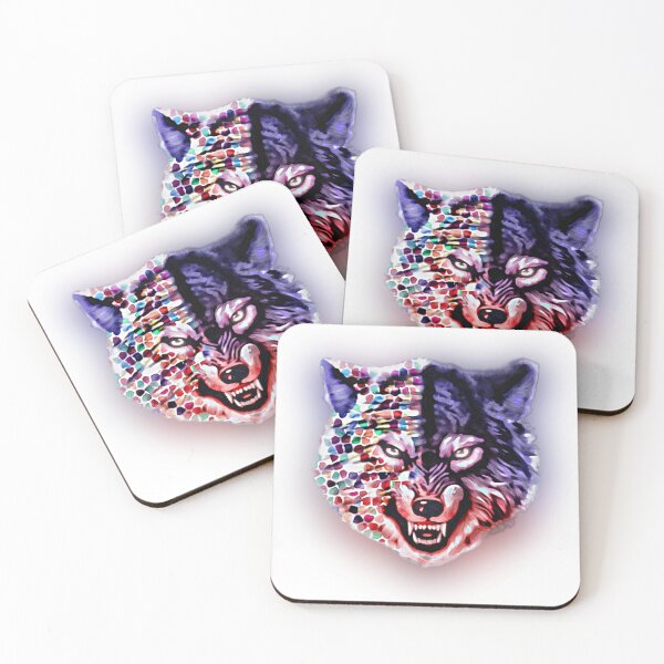 Item preview, Zidika Mosaic Wolf designed and sold by Boztik-Designs.