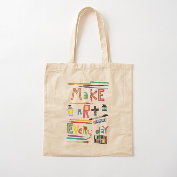 Art Supplies Collage Tote Bag for Sale by jenbucheli