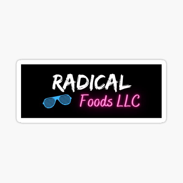 Stickers & Magnets - Radical Foods Logo Sticker