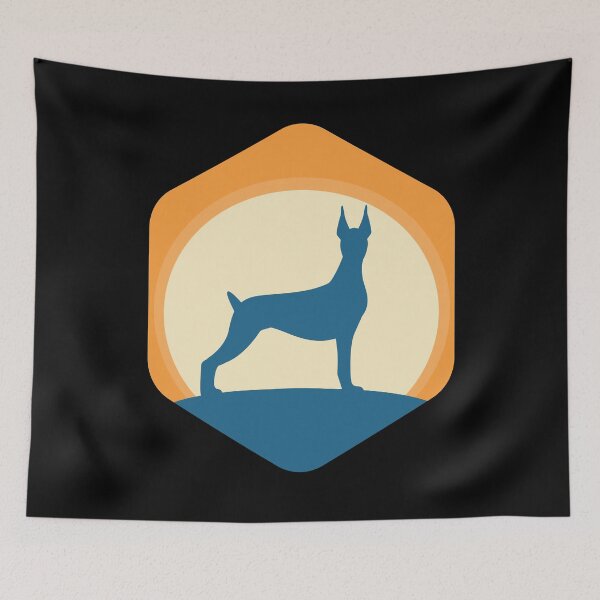 Item preview, doberman sun sunset design for doberman lovers silhouette designed and sold by alaechamlal.