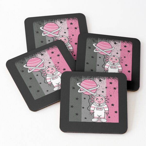 Item preview, Cute Retro Axolotl in Space Suit Outer Space designed and sold by eternallygifted.