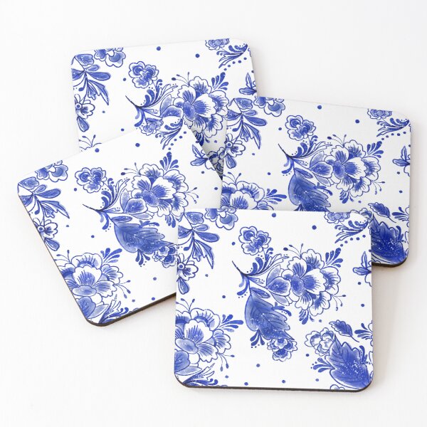 Item preview, Delft Blue Watercolor designed and sold by mikaylart.