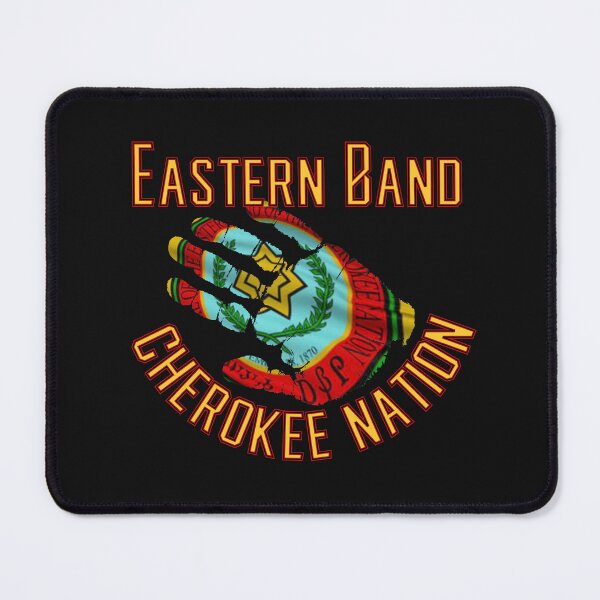 Item preview, Eastern Band Cherokee Nation Handprint Flag designed and sold by dmbdana.