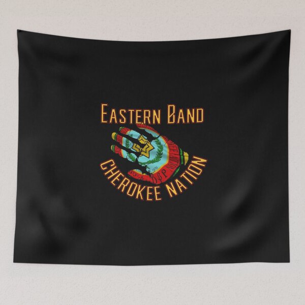Item preview, Eastern Band Cherokee Nation Handprint Flag designed and sold by dmbdana.