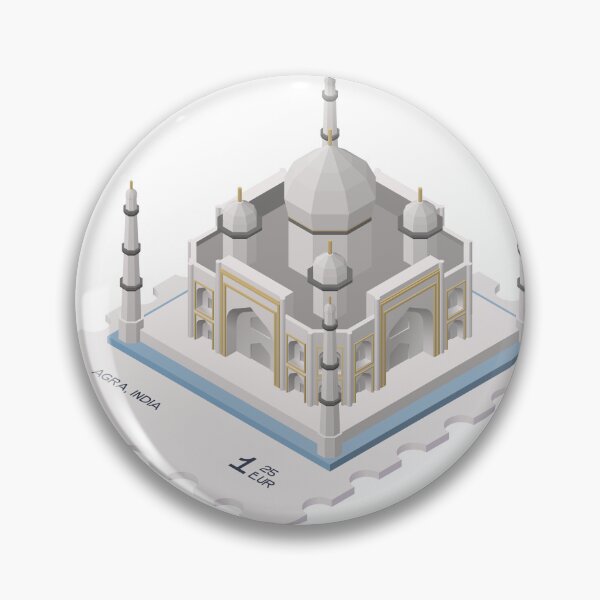 Item preview, //STAMPED: Taj Mahal - Agra, India designed and sold by CozyLair.