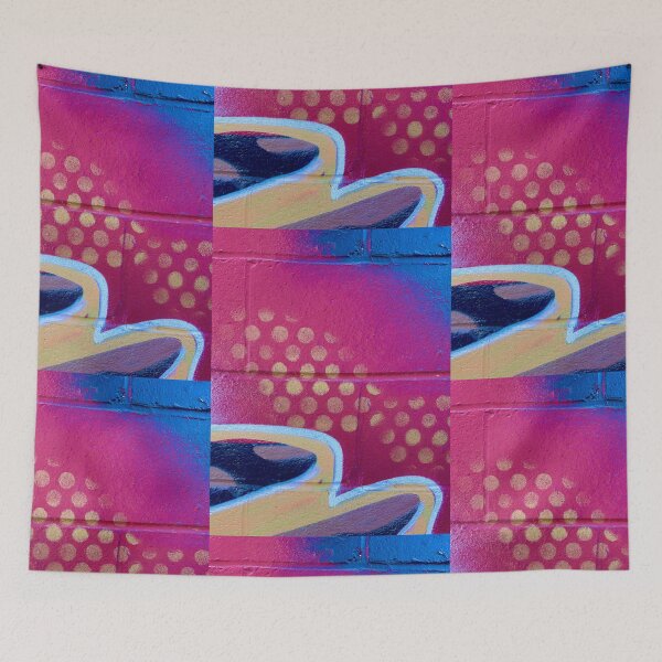 Item preview, Poster colorful pink street art spray graffiti urban art  designed and sold by Tropical Blood.
