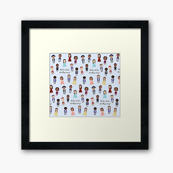 Hamilton Toss Print Framed Art Print