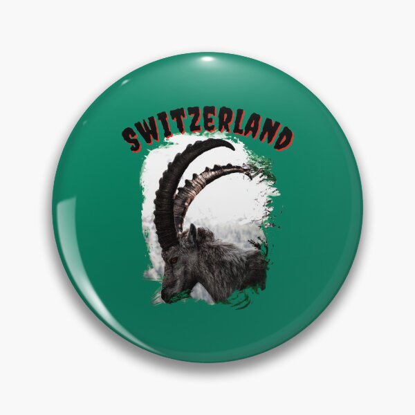 Item preview, Switzerland Alpine ibex Schweiz the Alps designed and sold by Swissstore.