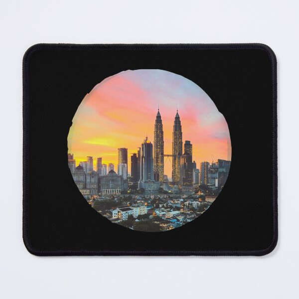 Item preview, KLCC over a Malaysian sunset designed and sold by rostudios.