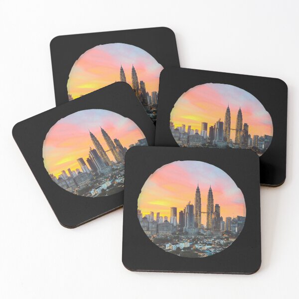 Item preview, KLCC over a Malaysian sunset   designed and sold by rostudios.