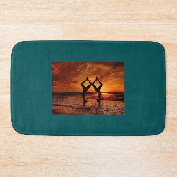 Item preview, Twin stunts on the beach at a beautiful sunset   designed and sold by rostudios.