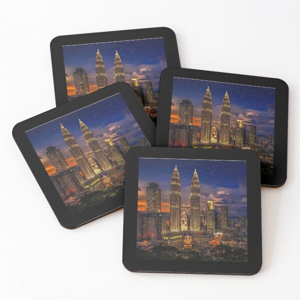 Item preview, Kuala Lumpur Petronas Twin Towers Chiffon Top designed and sold by rostudios.