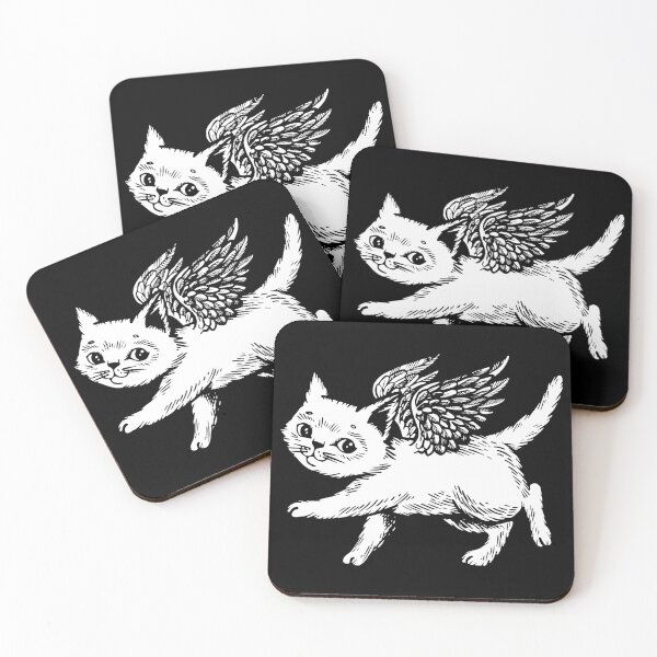 Item preview, Angel flying cute kitten. White color designed and sold by IronicEmpire.