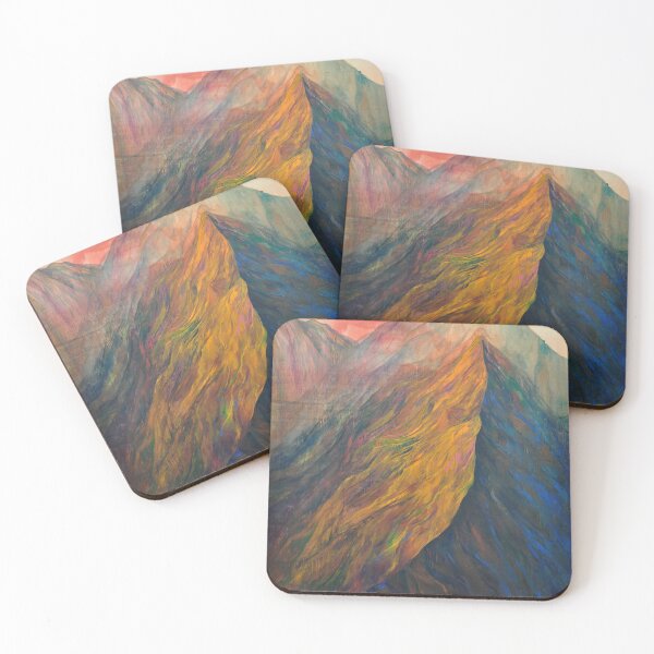 Item preview, Abstract style art mountain painting - colorful design - decoration and gift for mummy designed and sold by THASSON.