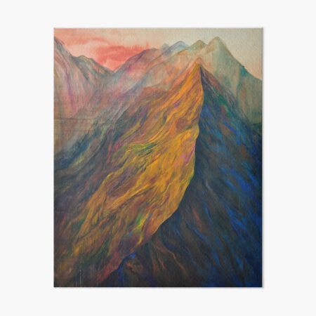 Item preview, Abstract style art mountain painting - colorful design - decoration and gift for mummy designed and sold by THASSON.