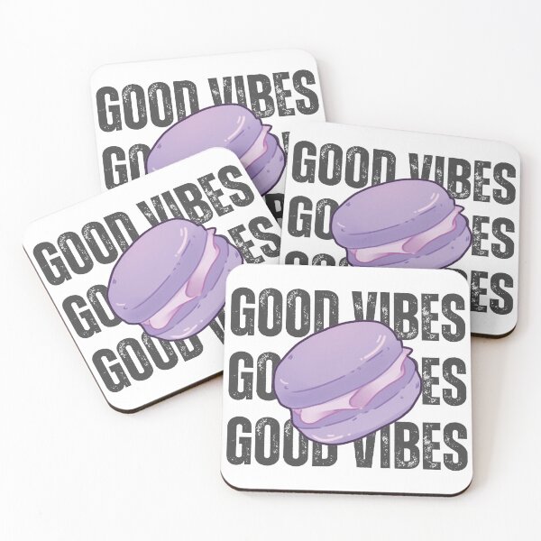 Item preview, Good Vibes Macaroon designed and sold by Kawaiiboom.