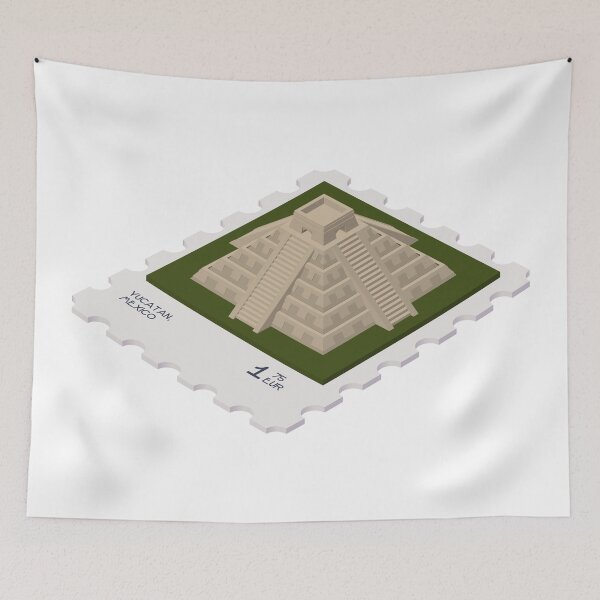 Item preview, //STAMPED: El Castillo, Chichen Itza - Yucatan, Mexico designed and sold by CozyLair.