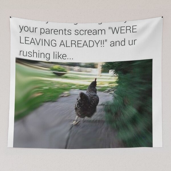 Item preview, running chicken memes designed and sold by gregorygracia.