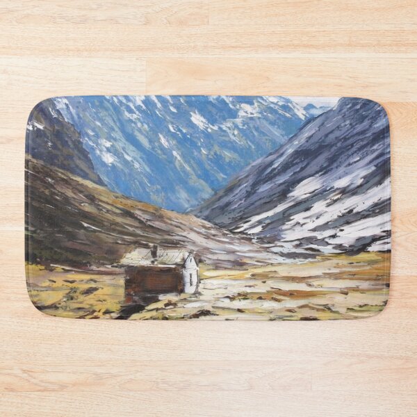Item preview, Abstract style art mountain and small house in wildlife painting - colorful design - decoration and gift for mummy designed and sold by THASSON.