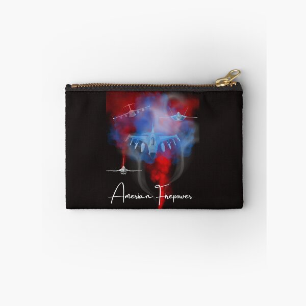 Item preview, American firepower, aviation , US military , red white and blue tee shirt  designed and sold by Kim  Loftis.