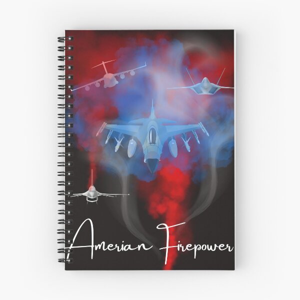 Item preview, American firepower, aviation , US military , red white and blue tee shirt  designed and sold by Kim  Loftis.
