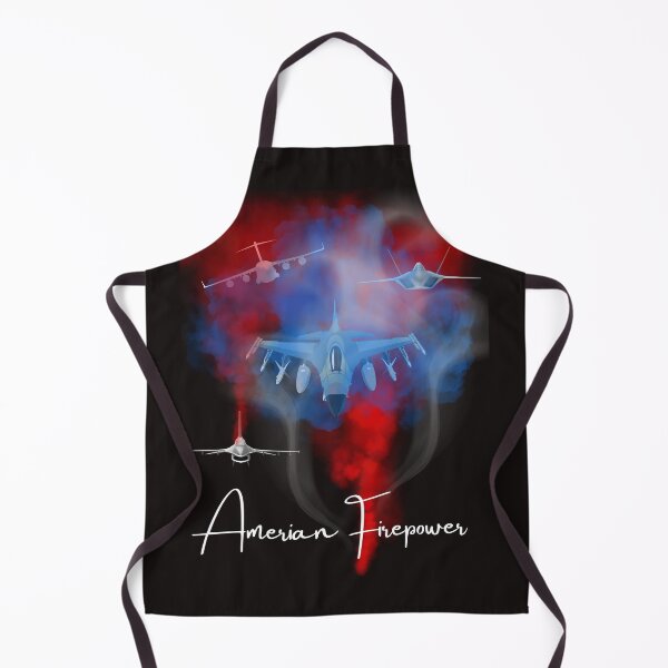 Item preview, American firepower, aviation , US military , red white and blue tee shirt designed and sold by Kim Loftis.