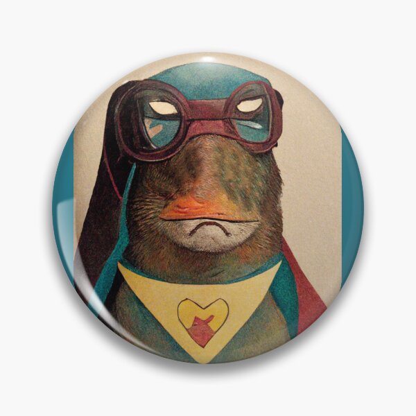Item preview, Doctor Platypus Superhero Sadness (Straight On)  designed and sold by №1  Doctor Platypus Historian.