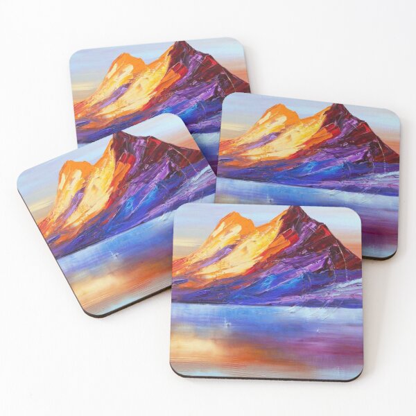 Item preview, Abstract style art mountain in sunset light painting - colorful design - decoration and gift for mummy designed and sold by THASSON.