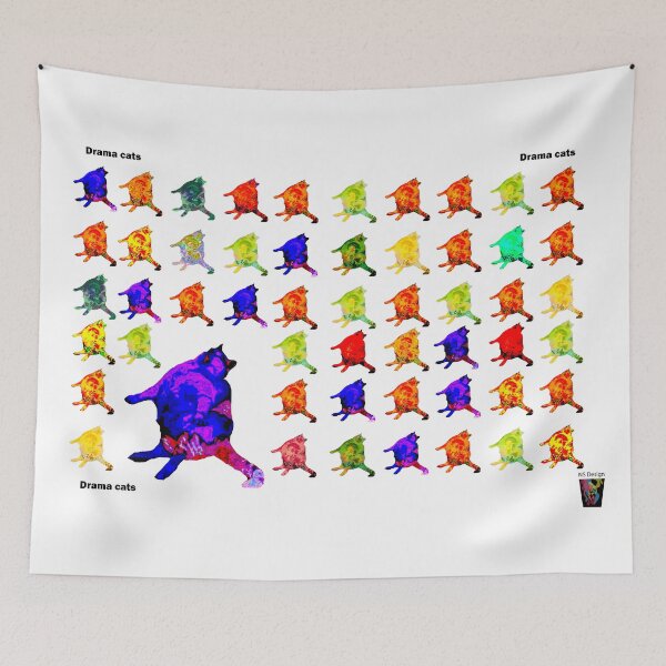 Item preview, Drama cats - Design 4 - NS Design designed and sold by NS-Design-Shop.